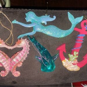 Colorful Nautical Ornaments Set